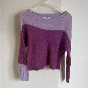 Old Navy Women's Colorblock Sweater - Purple Shades